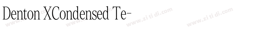Denton XCondensed Te字体转换